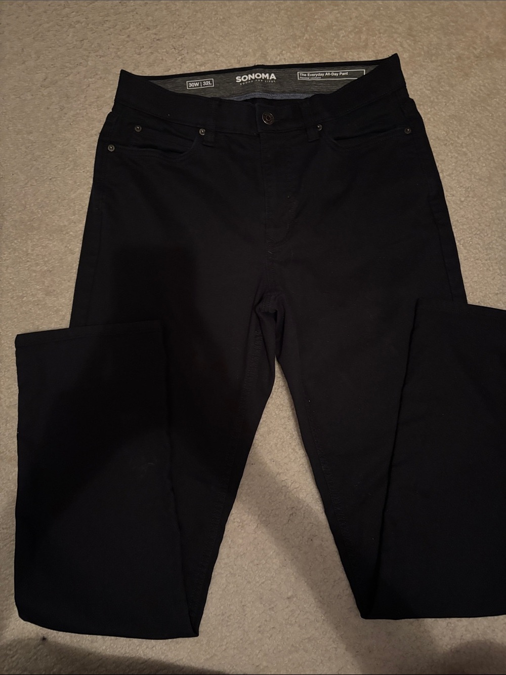 SONOMA Slim Straight Black Men's Jeans